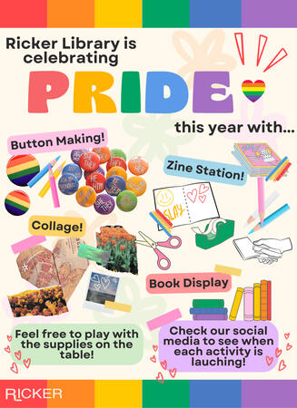 Ricker Pride Event Flyer, Canva, 2023