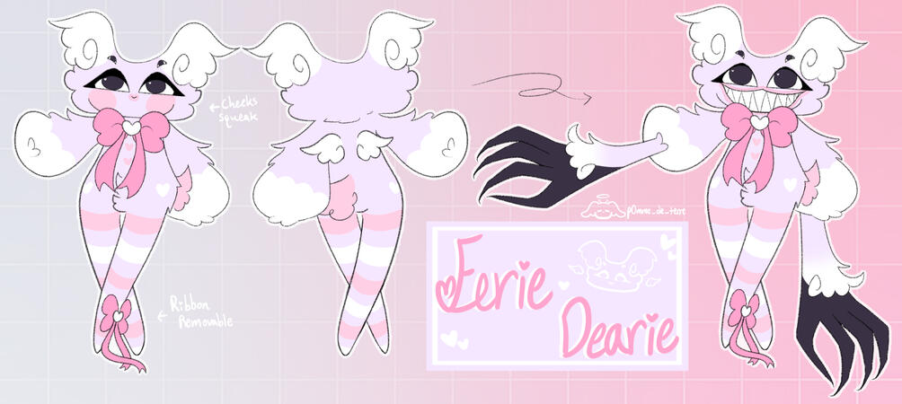 Eerie Dearie Character Sheet, Paint Tool SAI, 2023