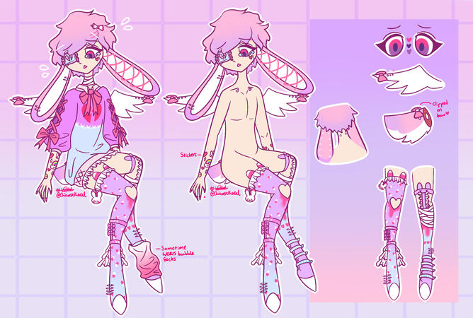 Nemui Character Sheet, Paint Tool SAI, 2021